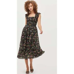 Hill House Ellie Nap Dress - Multi Berry Crinkle Chiffon